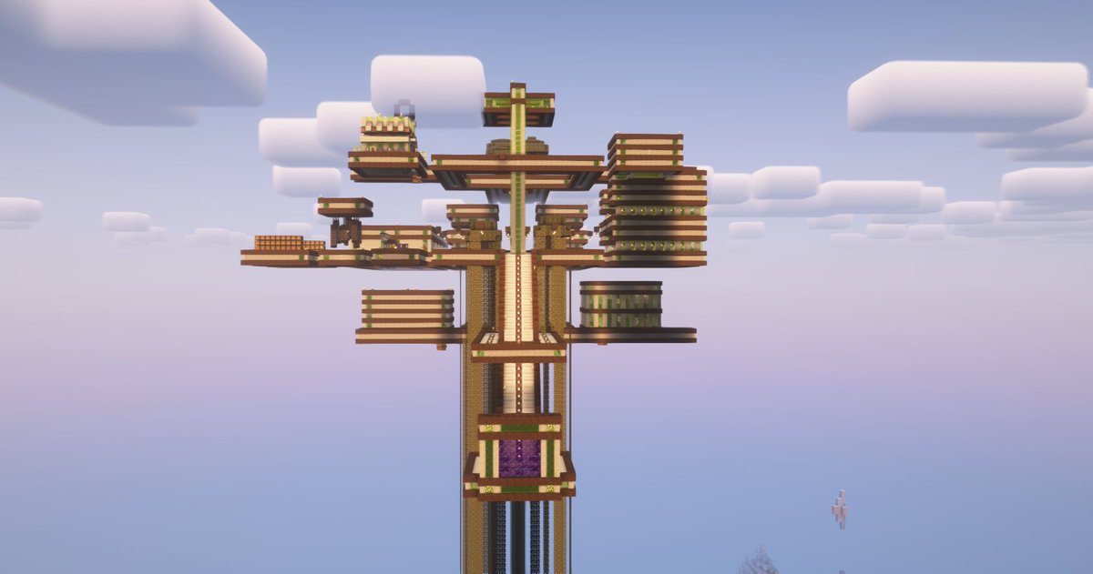 Eutatsu's tweet photo. SoulDust - 2021, Oolyva 2 SMP

Modular Skybase built on top of a Witch Farm. Each module was a different automated farm, connected through Soul Soil catwalks designed to be used with Soul Speed. https://t.co/EIF6xC8Zm9