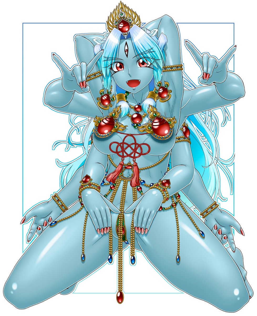 #節分が近いので赤と青の画像を貼る 