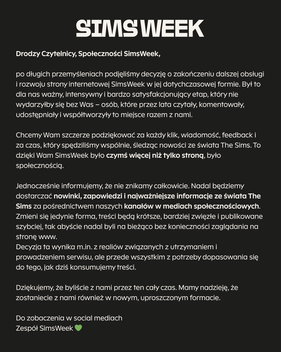 Sims Week tweet media