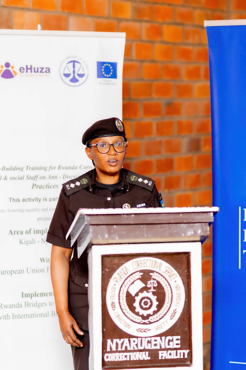 During the capacity building training, they learnt the importance of delivering the best services equitably to inmates and visitors at CFs as <a href="/RCS_Rwanda/">Rwanda Correctional Service</a> officers, and this is where the <a href="/eHuzaofficial/">eHuza</a> fosters inclusion and combat discrimination. A project funded by <a href="/EUinRW/">EU Delegation to Rwanda</a>