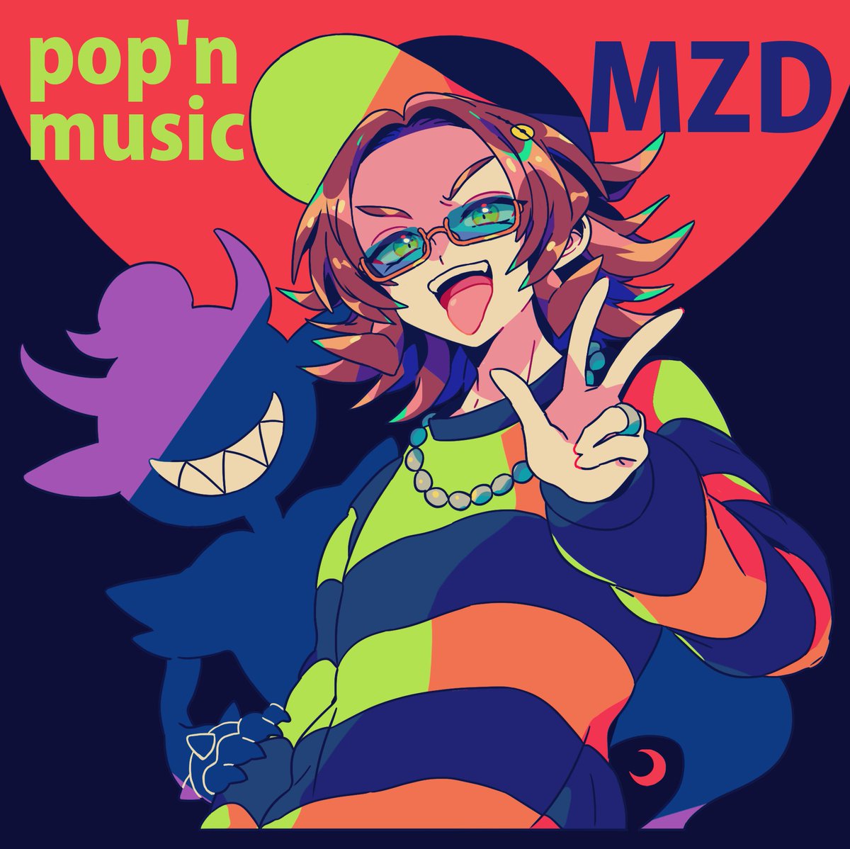 ポップン９のMZDが好きです🕶️💿
 #popn_art