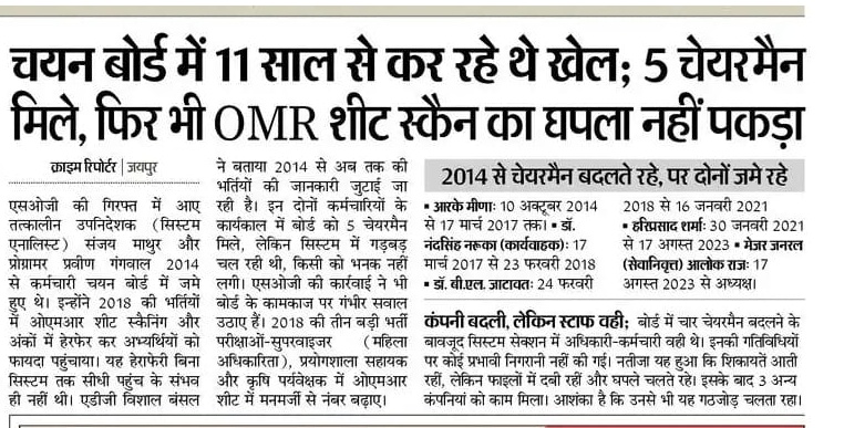 बीजेपी और कांग्रेस करने का समय नहीं है #OMR_घोटाला 11 साल से कर रहे है हम इन सभी भर्ती परीक्षा की #OMR_घोटाला_मांगे_CBI_जांच चाहते है सभी युवा बेरोजगार 11  बजे बाड़मेर जिला मुख्यालय पर जरूर पहुंचे।।।।

<a href="/rajendra_barmer/">Rajendra Choudhary</a> 

#27_जनवरी_बाड़मेर_चलो