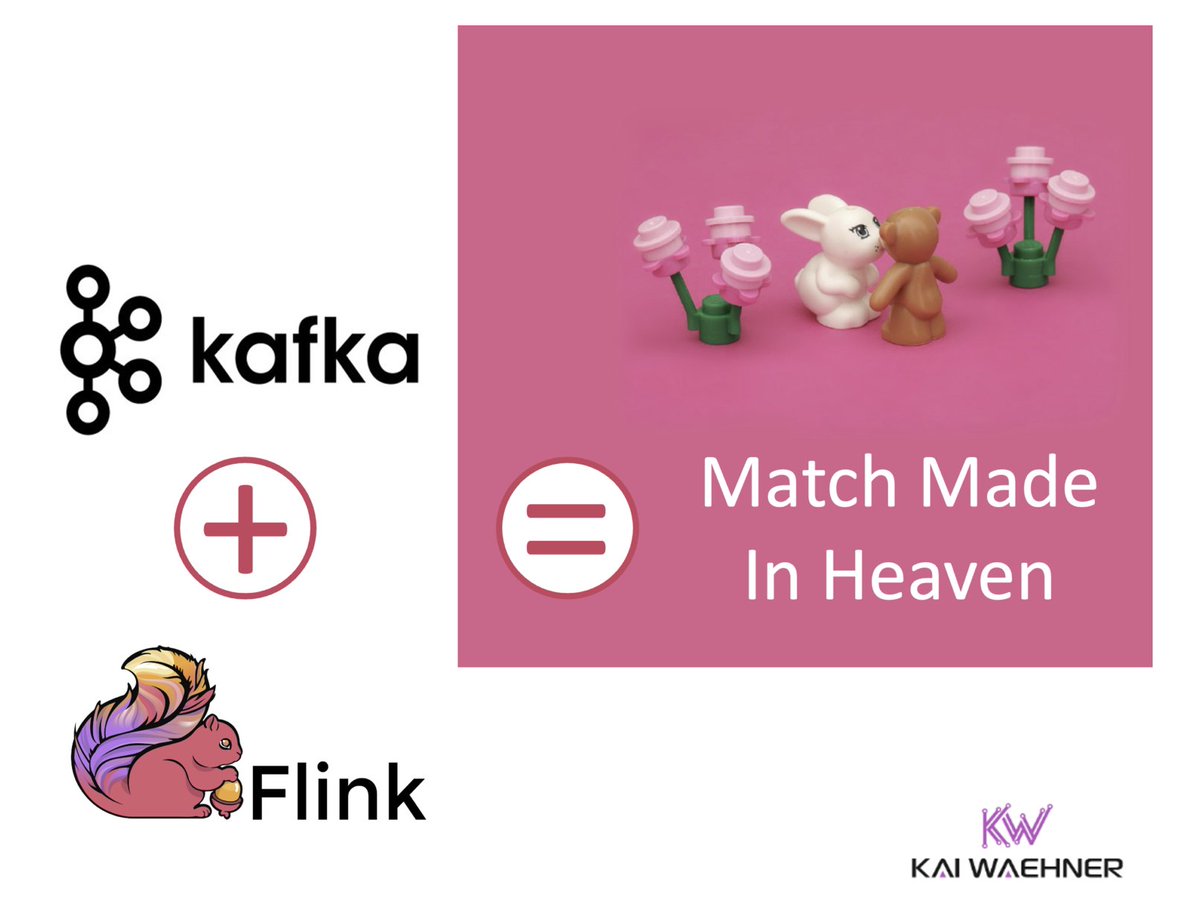 KaiWaehner's tweet photo. #ApacheKafka and #ApacheFlink are not rivals. They’re a powerful combo for real-time #datastreaming and #streamprocessing. 

Kafka handles messaging. Flink powers advanced processing, CEP, and ML/AI. 

Use both for global, hybrid, exactly-once workloads.

https://t.co/bfe6SCj7Rg https://t.co/wf9XDT56GB