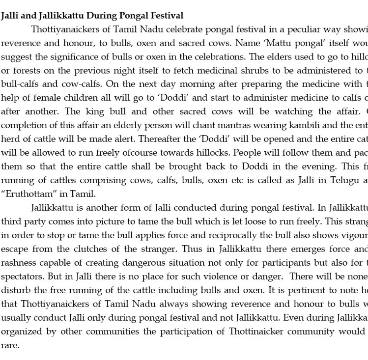 But Jallikattu is not Tamil though. Its origin lies with the Telugu Doddi Golla community.