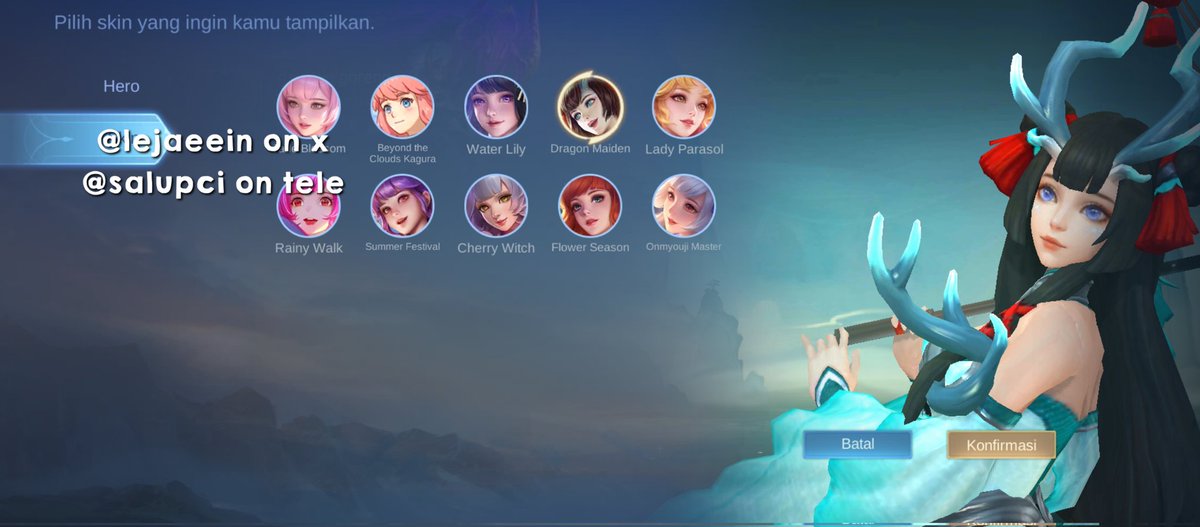 lejaeein's tweet photo. wts akun ml spek ciwi magesupp, sudah allkos ia no minus dan avail rekber #ml #akunml
🚨. emote, recall dan perintilannya banyak
🚨. akun prib jadi safe banget ya
🚨. skin nya bejibun dik adik 
🚨. price 1,2 jt bisa nego, kalau mau dp boleh tapi dengan snk yang berlaku ya! https://t.co/SLqtnBqSb6