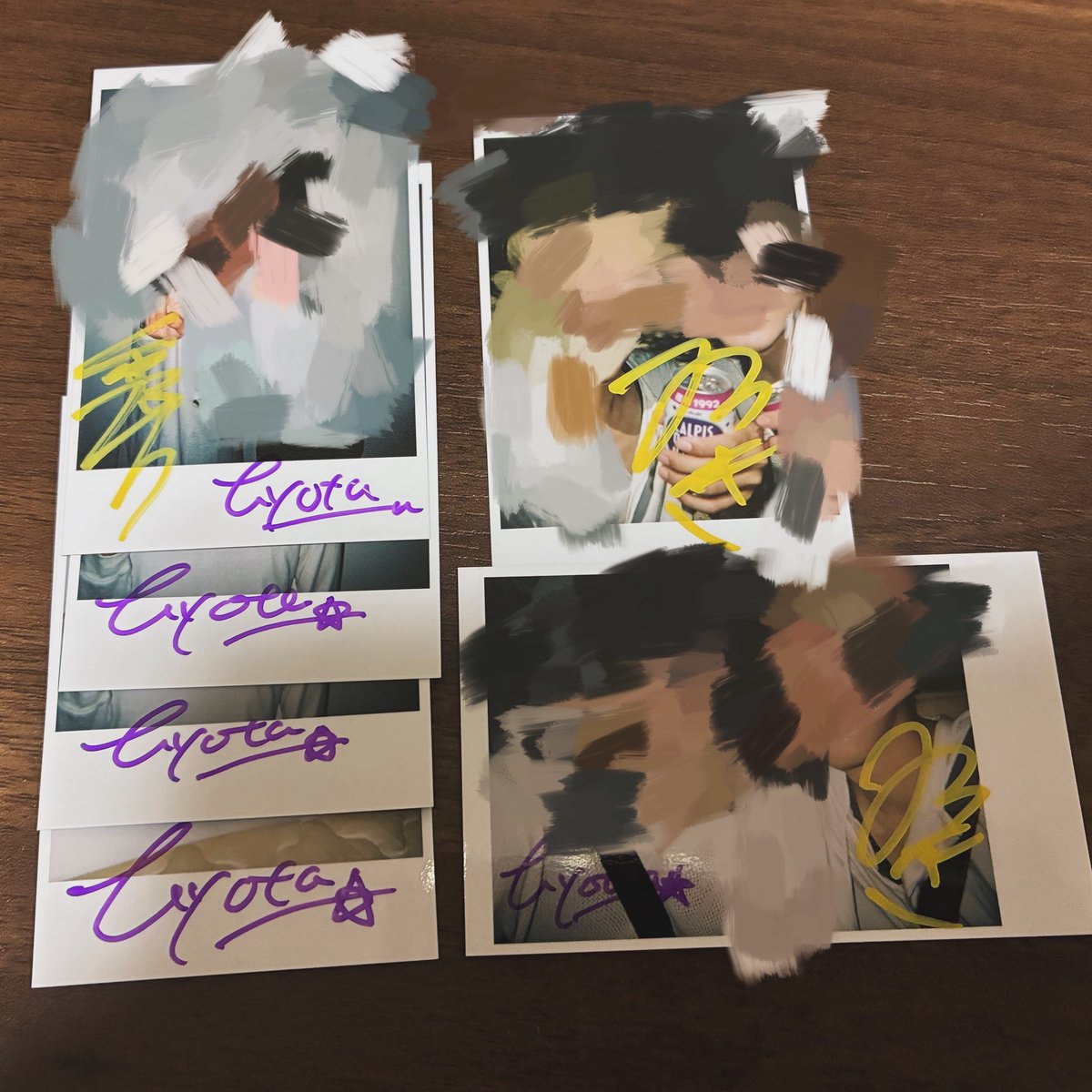 専用‼︎昔の チェキサイン写真2 ニディガ展4開催記念過去グッズ祭り】サインチェキトレカコレクション