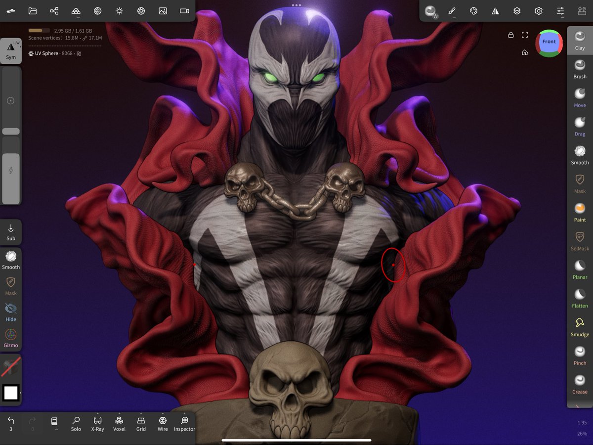 CHIWORLD1234's tweet photo. I Sculpted this last year. I’m thinking about making it into a Roblox character R15 or R6 ? #ROBLOX #RobloxDev https://t.co/QRoGHOvqRZ