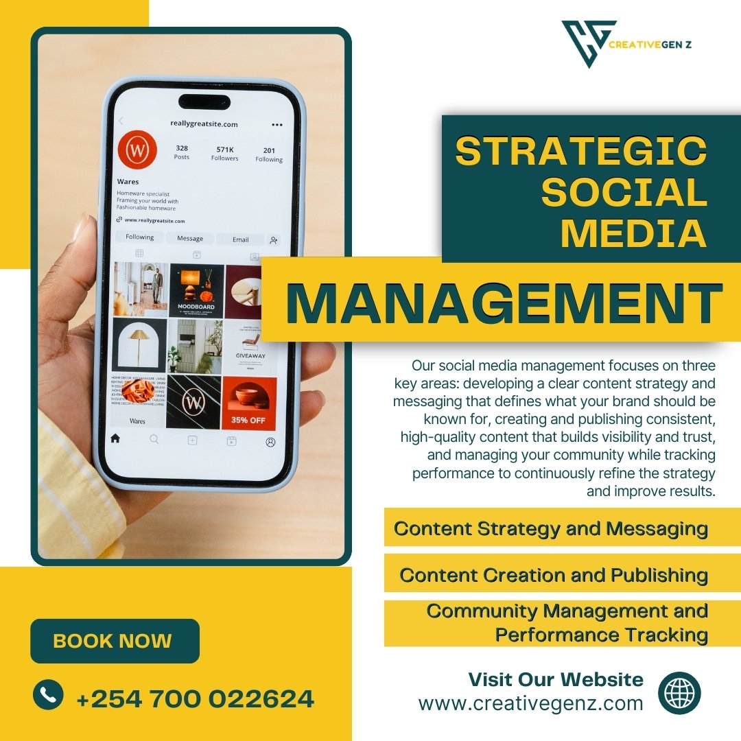 CreativeGen_Z's tweet photo. Posting is not social media management.
Strategy is.

Clear message
Consistent content
Community and performance tracking

That is how social media becomes a growth system.

https://t.co/BlCJ0NV5I7

Arsenal | Othaya| #ARSMNU #RepublicDay #StarAcademy #NicolasMaduro https://t.co/uVvmgLElwM