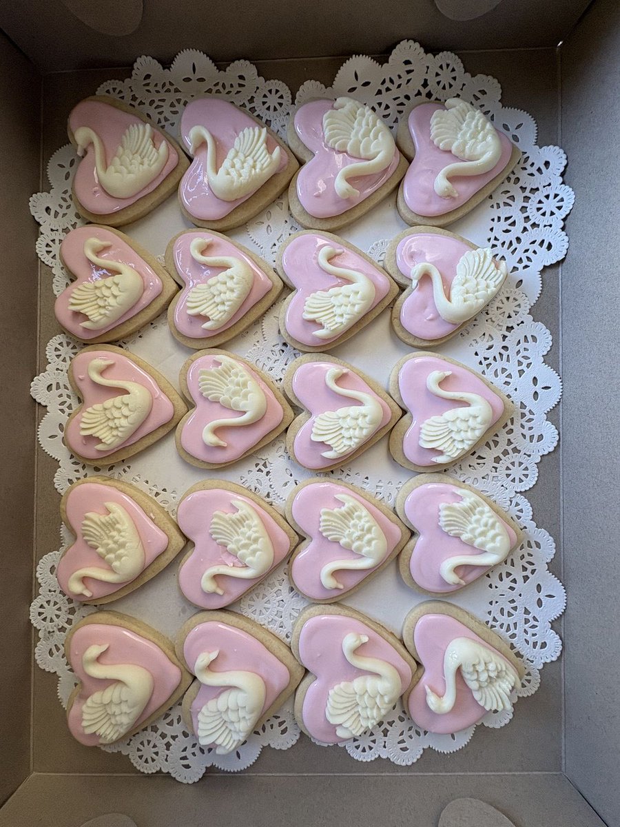 pacuzl's tweet image. Swan lake cookies