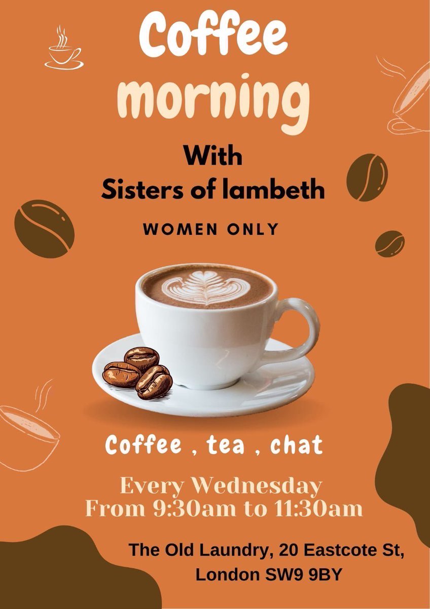 Thriving_Stock's tweet photo. ✨ FREE WEEKLY COMMUNITY SESSIONS ✨
Connect • Move • Create • Thrive

🗓 MONDAY
🎨 Women’s Group – Me Time! (with Khadijay)
9:30–11am | From 12 Jan
📍 Art4Space, 31 Jeffreys Rd, SW4 6QU

🗓 TUESDAY
🏋️ Fitness with Charmaine
9:30–10:30am | From 6 Jan
🧘 Hatha Yoga with Linda
12:30–1:30pm | From 13 Jan
📍 The Old Laundry, 20 Eastcote St, SW9 9BY

🗓 WEDNESDAY
☕ Coffee Morning – Sisters of Lambeth (Women Only)
9:30–11:30am | From 7 Jan
📍 The Old Laundry, 20 Eastcote St, SW9 9BY

🗓 FRIDAY
💚 Chronic Pain Support Group
(All ages & abilities)
1:30–3pm | Weekly
📍 Art4Space, 31 Jeffreys Rd, SW4 6QU

#ThrivingStockwell #FreeSessions #CommunityWellbeing
#WomenSupportingWomen #LambethEvents #StockwellCommunity