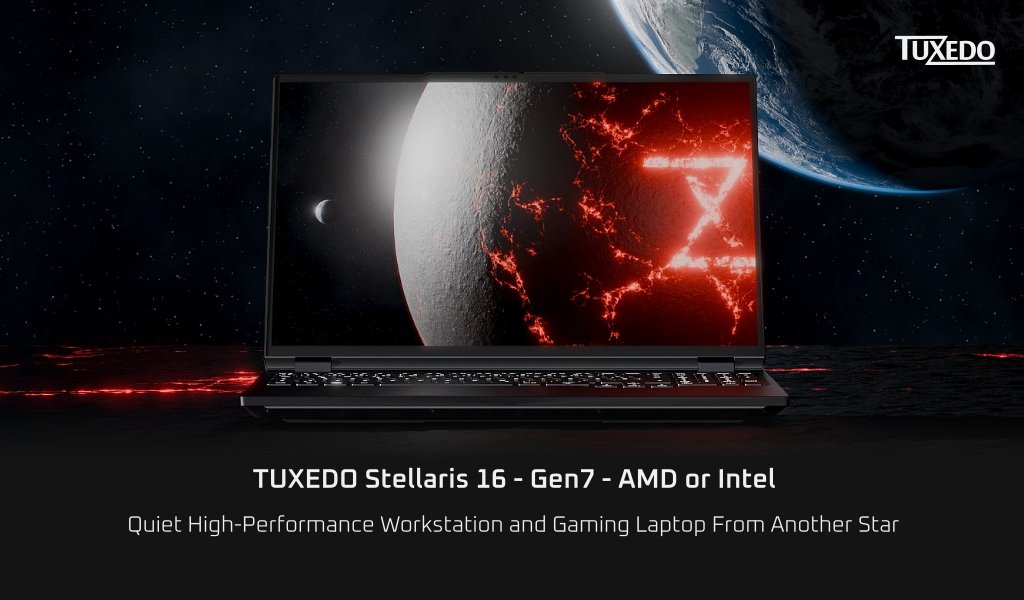 TUXEDOComputers's tweet image. TUXEDO Stellaris 16 - Gen7

Performance From Another Star 💫

The Stellaris 16 delivers top-tier performance with excellent cooling in a rigid, portable all-aluminum chassis — balancing power, noise, and mobility.

👉 tuxedocomputers.com/index.php?modu…

#gaming #laptop #notebook