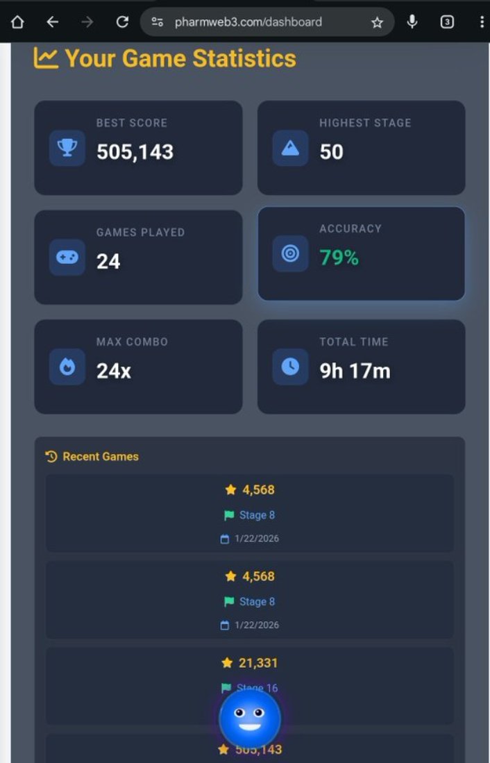 Who's planning on going higher than this?

 Get to learn about drugs and their interaction by playing the drug interaction game.

Login to PharmWeb3.com and click on DI game on your dashboard to begin 

Got higher score than this, comment below with the image.