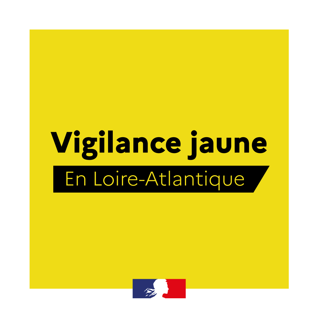 Image de Préfet des Pays de la Loire et de Loire-Atlantique - #Météo 🟡 | Météo-France a placé le département de la Loire-Atlantique en vigilance jaune pluie-inon