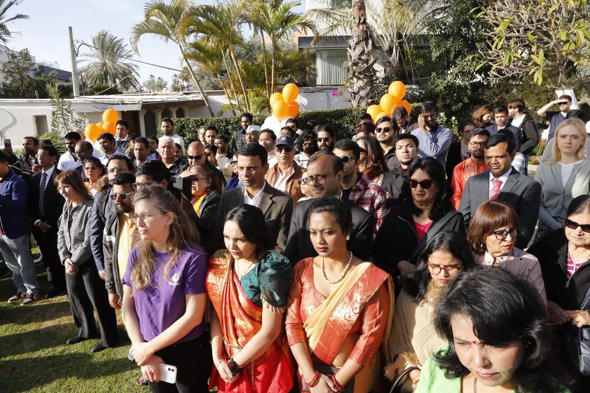 indemtel's tweet image. Embassy of India, Tel Aviv celebrated 77th #Republic Day of 🇮🇳 with the Indian community and friends of India in Israel. 

Ambassador J.P Singh unfurled the national flag and read out Hon’ble President of India’s address.

@MEAIndia @IndianDiplomacy