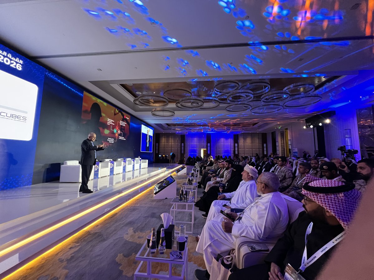 Corporater's tweet image. Now on stage at the GPRC Summit, Rajeev Dutt, General Manager MEA &amp;amp; APAC at Swiss GRC, explores how organisations can strengthen decision-making and long-term resilience by elevating risk from an operational concern to a strategic capability.
#GPRC