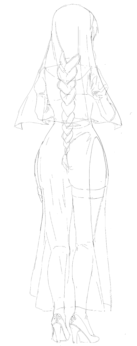 late night wip of a character re-design im going to do