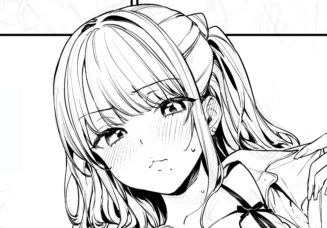 ペン入れ中( ᐢ. ̫ .ᐢ ) 