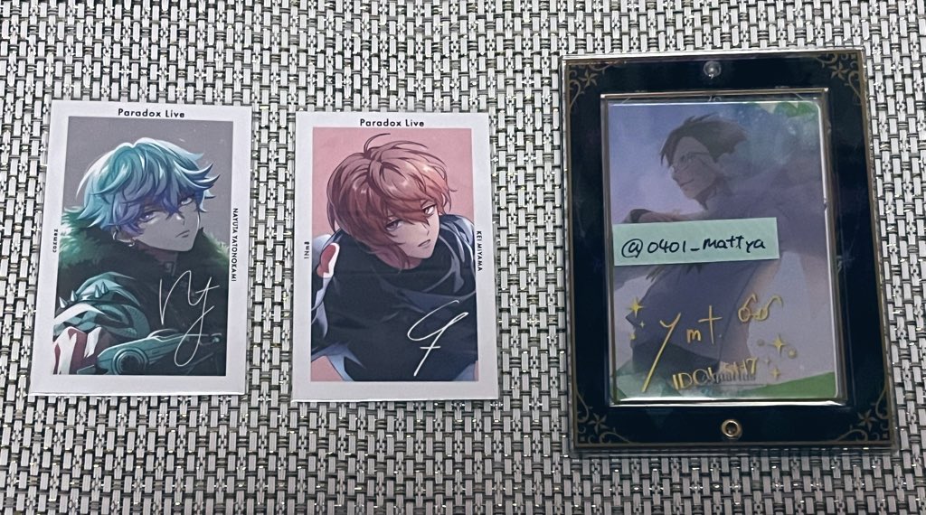 交換】 パラライ 6周年 Paradox Live 特典 サイン入りGプリ 譲）那由汰