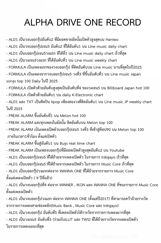 babyimbx_19's tweet photo. สถิติของอัลดีวอน และมีอีกเยอะมากจนเก็บไม่หมด โคตรจะภูมิใจเลย🥹🤏 

#ALPHADRIVEONE #ALD1 #อัลดีวอน https://t.co/hno573H56B