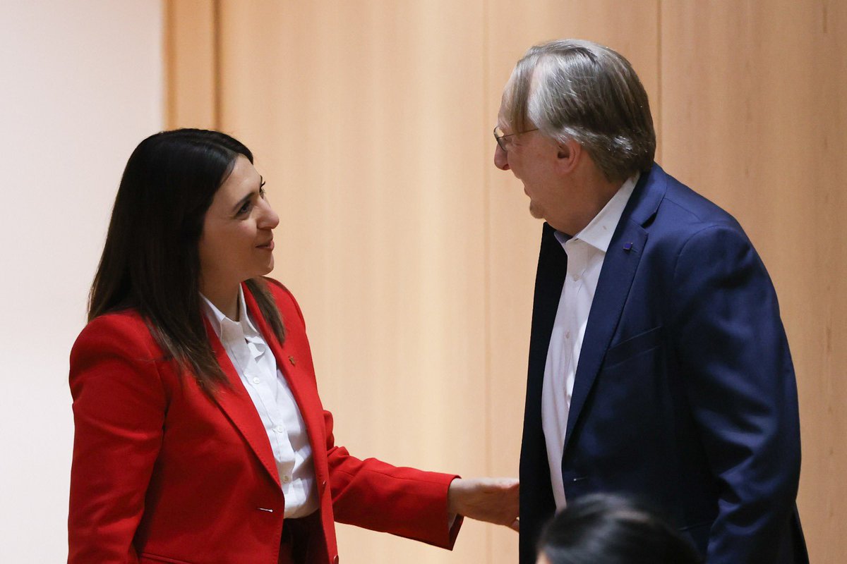 Chaired a constructive exchange this morning with <a href="/berndlange/">Bernd Lange</a>, Chair of the Conference of Committee Chairs #CCC of the <a href="/Europarl_EN/">European Parliament</a>, on simplification and better regulation, a key priority of our Presidency. 🇨🇾🇪🇺

We are committed to strong interinstitutional cooperation, and to