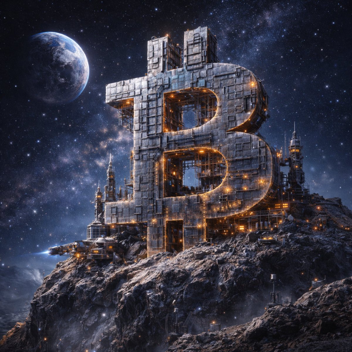 Empires rise on land. #Bitcoin rises above it.