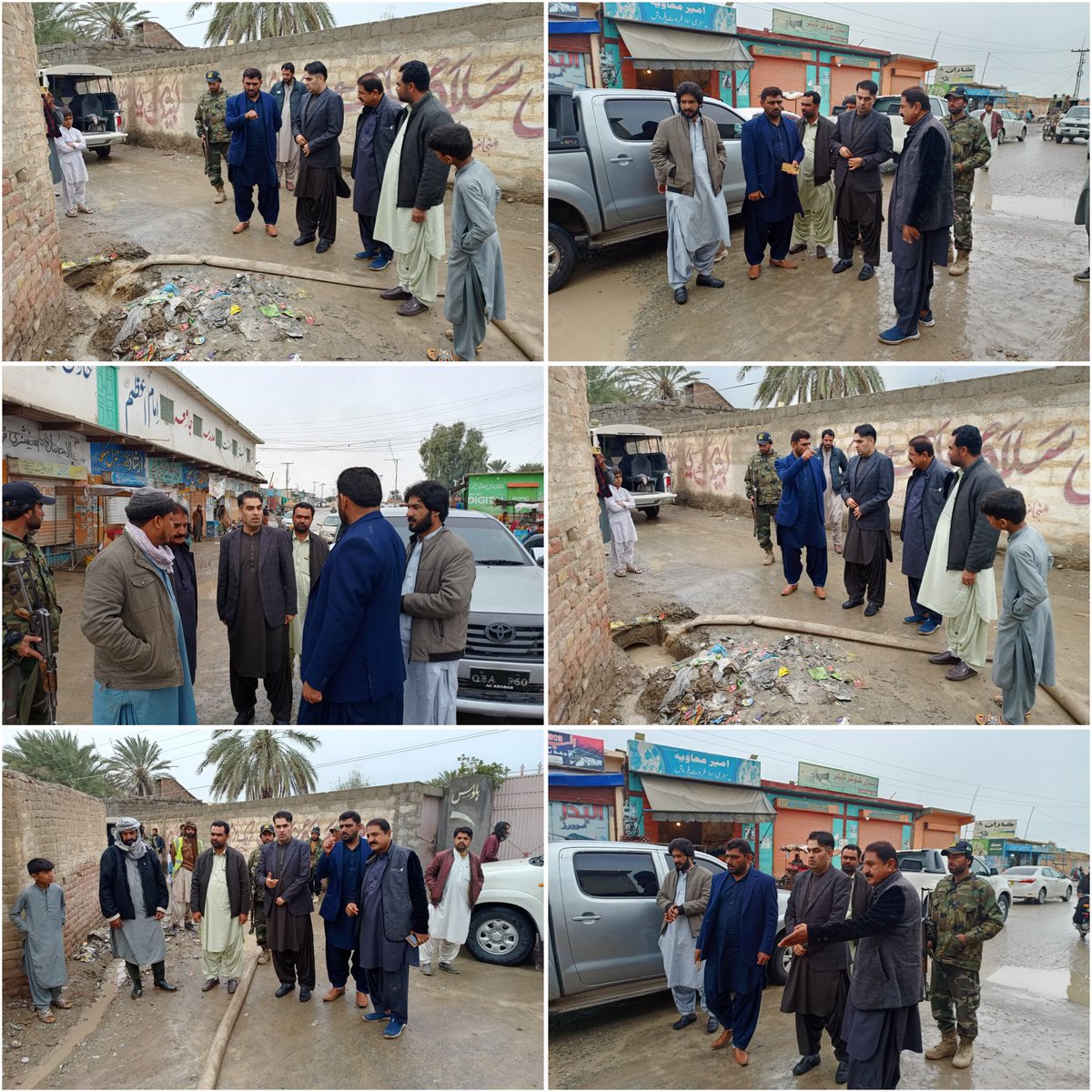 ڈپٹی کمشنر خاران منیر احمد سومرو نے بارشوں کے بعد شہر کے مختلف علاقوں کا دورہ کیا، نکاسیٔ آب کے نظام کا جائزہ لیا اور فوری صفائی و مرمت کی ہدایات جاری کیں۔ چیف چوک کے کھڈوں پر مزید بجری ڈالنے کے احکامات بھی دیے گئے تاکہ عوام و دکانداروں کو سہولت ملے۔
<a href="/CMOBalochistan/">Chief Minister's Office Balochistan</a> 
<a href="/dpr_gob/">Govt. of Balochistan</a>