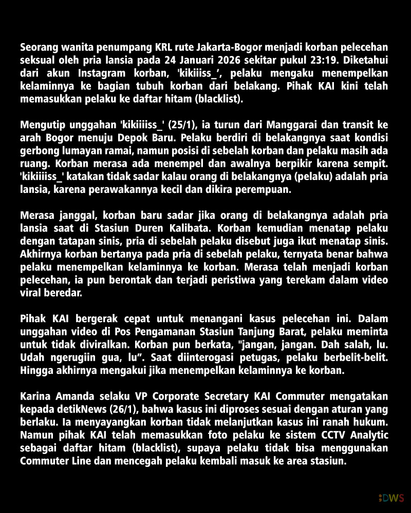 𝗟𝗮𝗻𝘀𝗶𝗮 𝗣𝗲𝗹𝗮𝗸𝘂 𝗣𝗲𝗹𝗲𝗰𝗲𝗵𝗮𝗻 𝗱𝗶 𝗞𝗥𝗟 𝗧𝗲𝗹𝗮𝗵 𝗠𝗮𝘀𝘂𝗸 𝗗𝗮𝗳𝘁𝗮𝗿 𝗛𝗶𝘁𝗮𝗺 𝗞𝗔𝗜