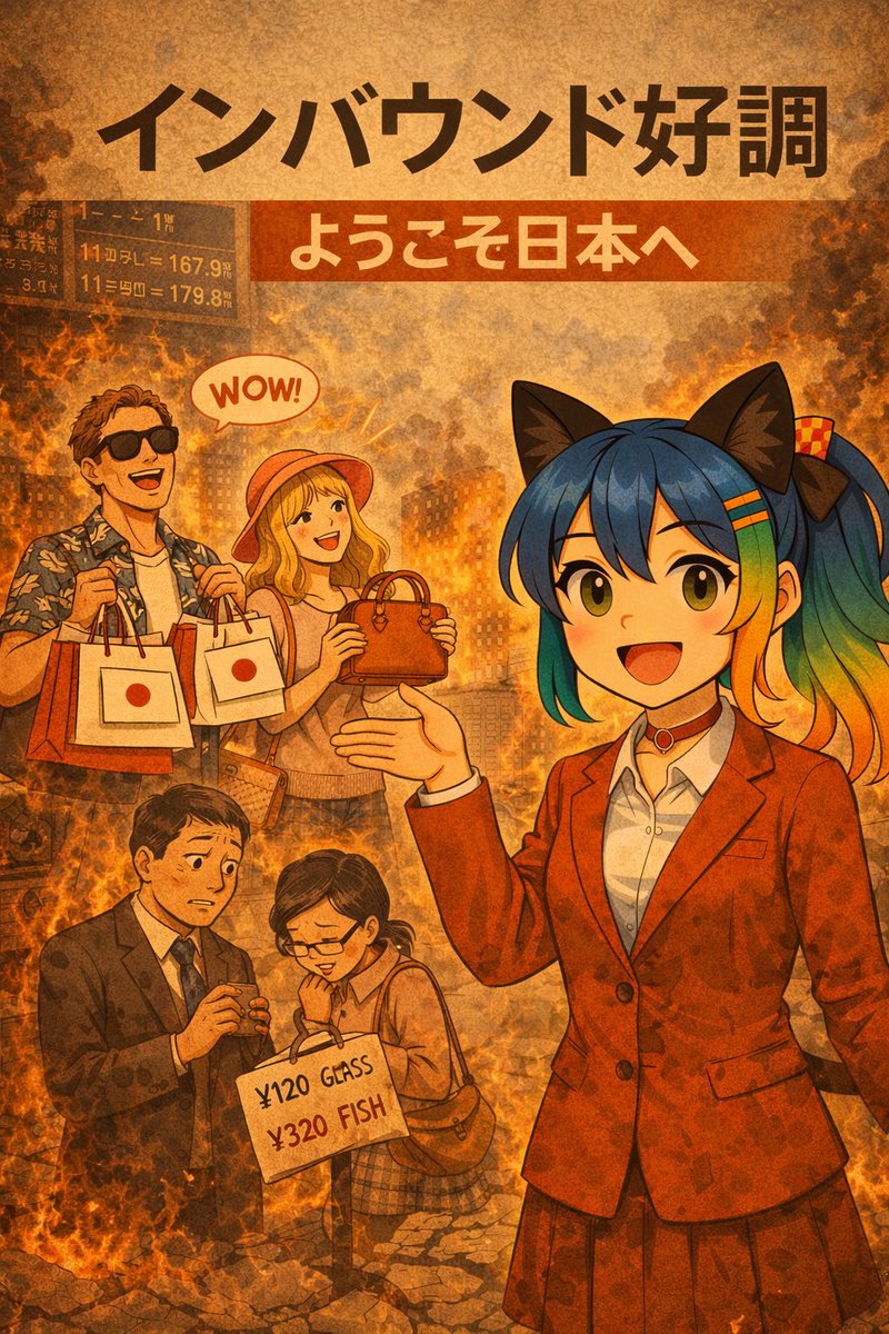 我感觉日本这个国家的民族自信已经没有了，因为主权货币贬值过快，现在哪怕只是在自己国家里，也是低人一等。干着最苦最 累的服务业，卑躬屈膝地服务别人，也难以糊口。如今高市的极右抬头，其实就是民族自信丧失的极端表现