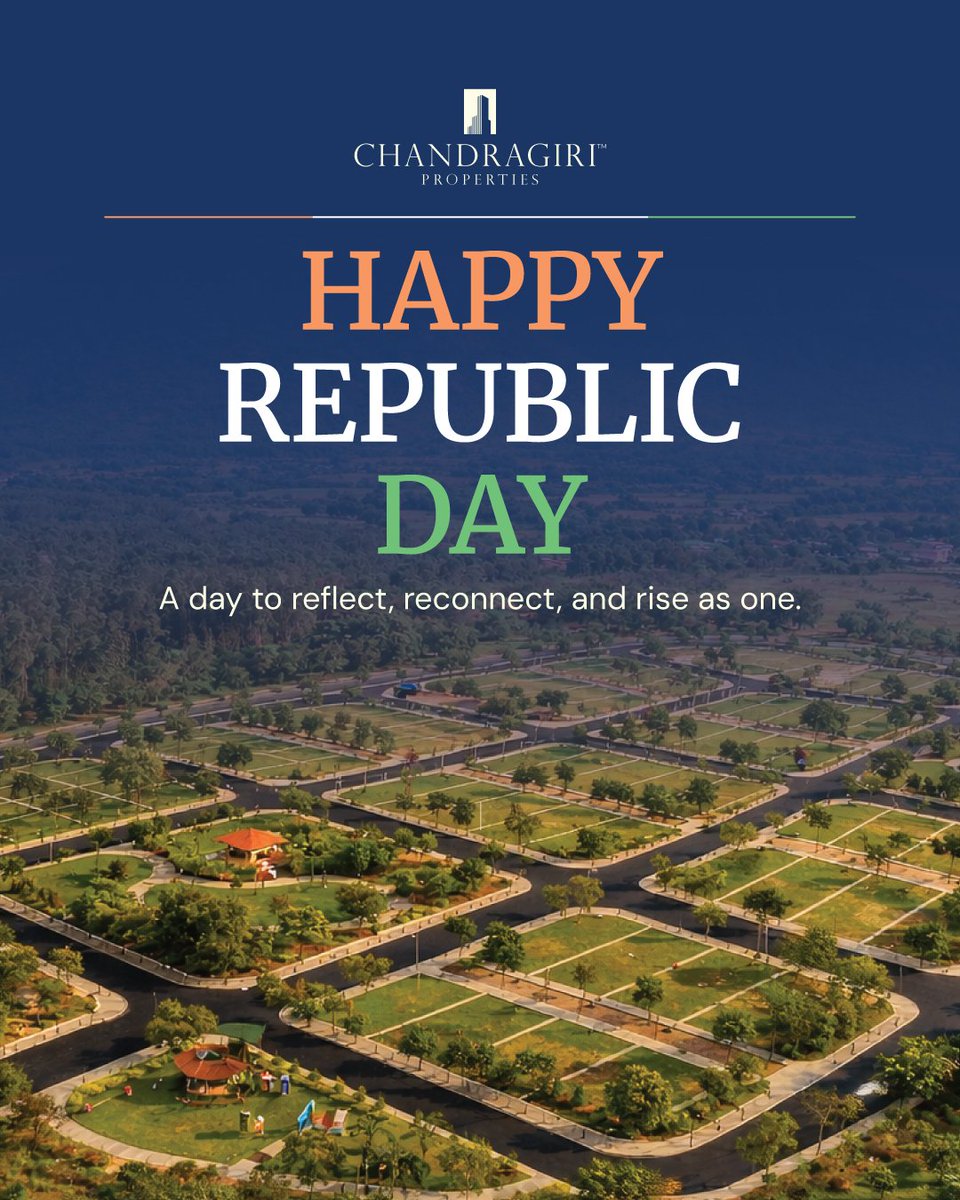 chandragiriprop's tweet image. Built on values that stand the test of time. 
Wishing you a thoughtful Republic Day. 🇮🇳

#RepublicDay2026 #BuiltOnValues #ProudIndian #Chandragiriproperties