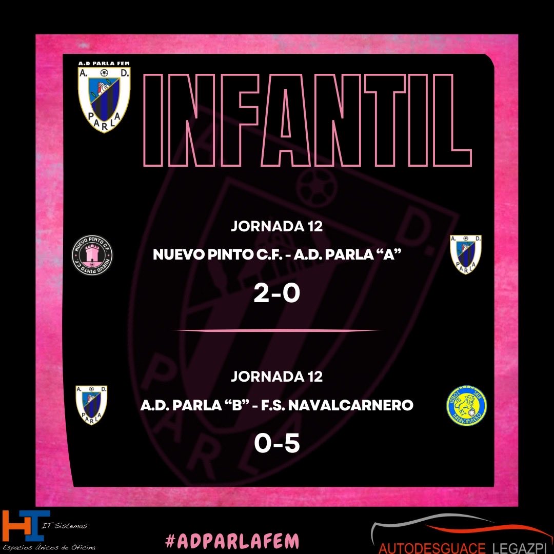 📟RESULTADOS

Estos fueron los resultados de nuestros equipos en la última jornada de liga!

#ADParlaFem #CanteraADParlaFem