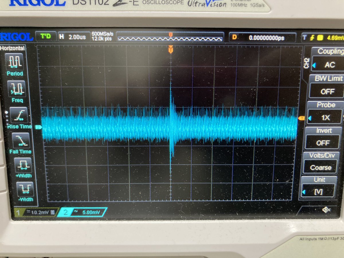 秋月の±12V出るDCDCコンバータ、オペアンプ電源に使えるかなと思って買ってみた リップルはまあ後でなんとかするか