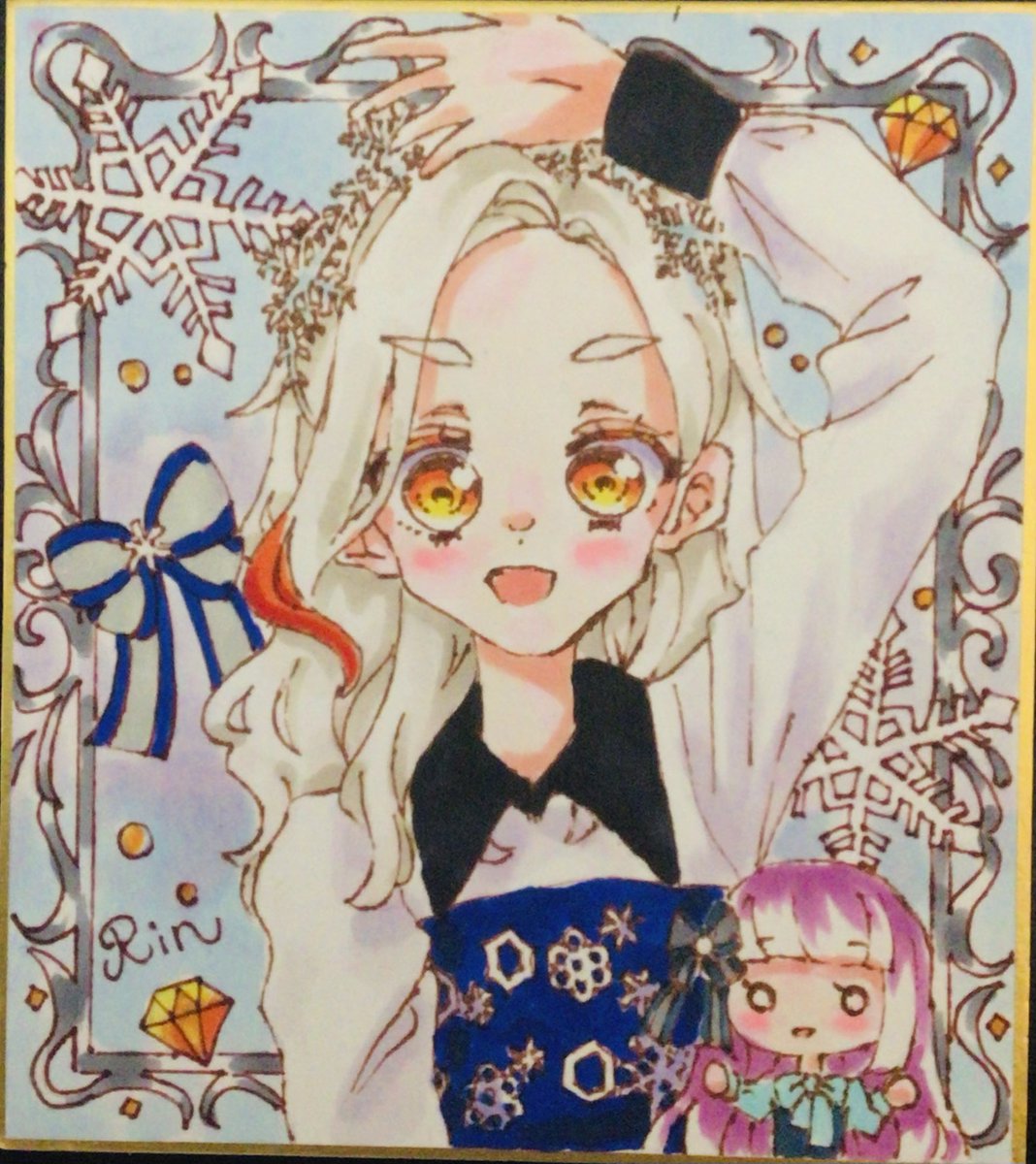 凛ちゃんの色紙⚡️ スミレちゃんと同時に新規絵出るの珍しいので