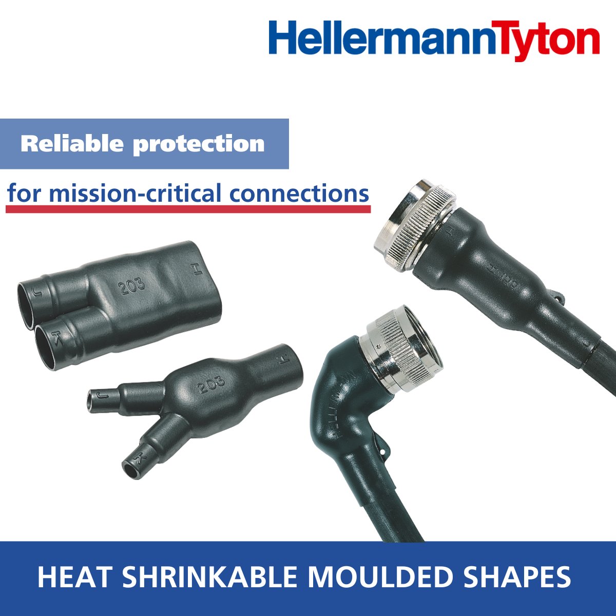 We have variety of shrinkable moulded shapes used in diverse areas, in different sizes and materials. From bottle-shaped boots, 6-way shapes to angled shapes and T-shapes. brnw.ch/21wZodx