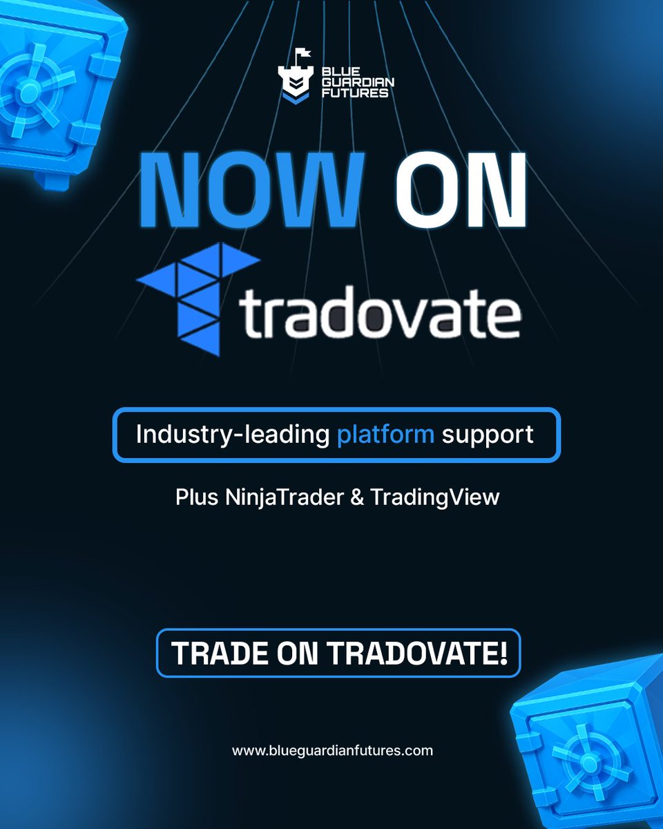 Blue Guardian Futures is on Tradovate

Your platform. Your choice.

Trade the way you want.