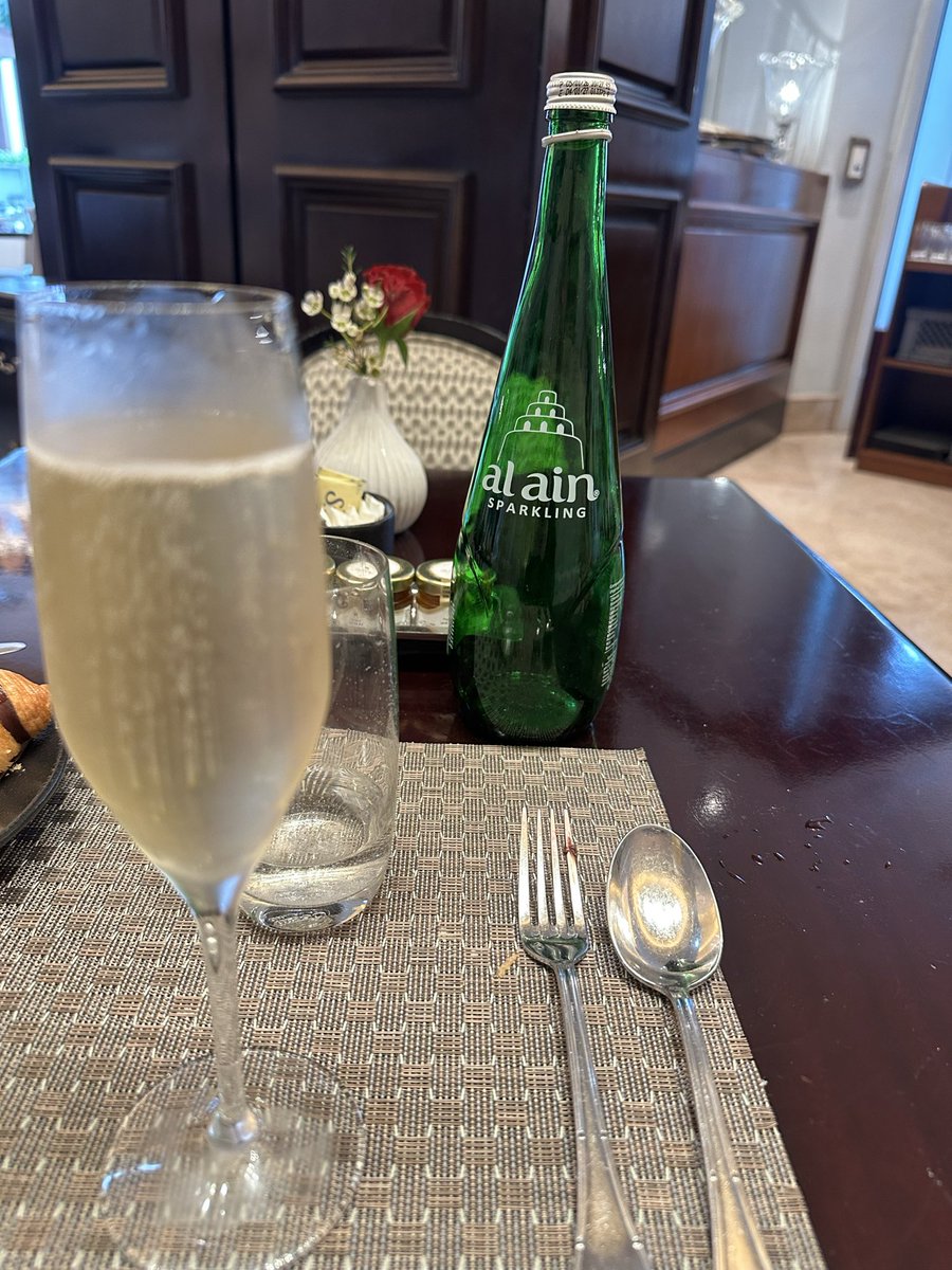 It only took one day for the wonderful people of the St. Regis Abu Dhabi to realize what a mimosa with no juice means.  Bless them and their impeccable service!