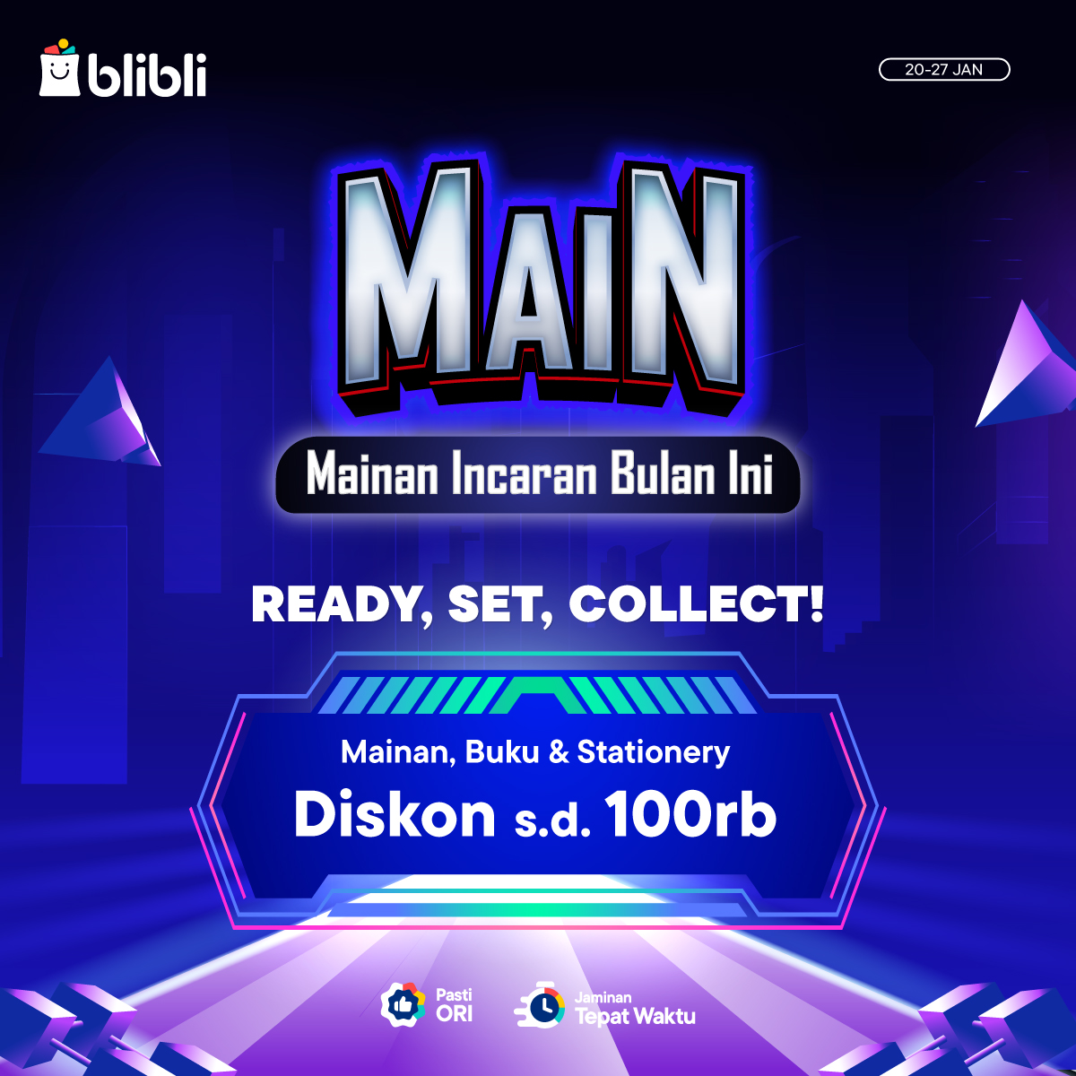bliblidotcom's tweet photo. Yang GAKSEUN diajak main biasanya langsung semangat juga kalau diajak ngoleksi mainan juga nih🎲🧩Lagi ada banyak potongan sampai 100 ribu, cek di sini 👉 https://t.co/uYzHyDlAVv
#CekDuluDiBlibli #NoBlablaDiBlibli #mbsx https://t.co/XuNol1iu94