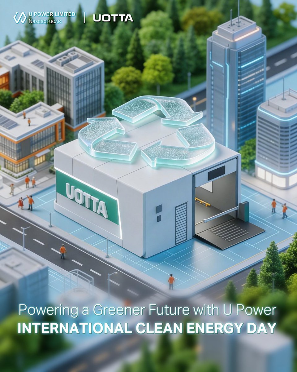 UPOWER_NET's tweet image. Today, we celebrate International Clean Energy Day, a reminder that the future of mobility must be clean, intelligent, and sustainable. 🌱⚡

Together, let’s help cities move toward a truly sustainable future. 🌍

#UPower #InternationalCleanEnergyDay #BatterySwap