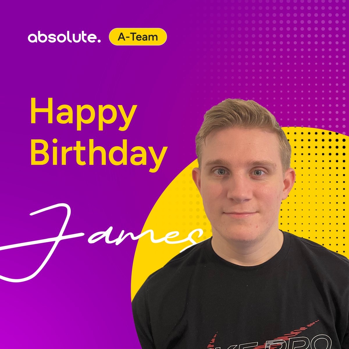Happy birthday to our SEO Manager James! 🥳, have a wonderful day 🎂

#ATeam #StaffBirthday #DigitalMarketing #TeamUpdates #SEOAgency