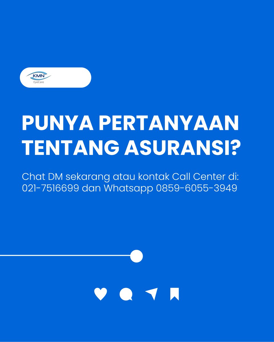 Optimalkan proteksi yang sudah kamu rencanakan, lihat di postingan ini untuk tahu list asuransi yang bekerjasama dengan KMN EyeCare ya! 😊