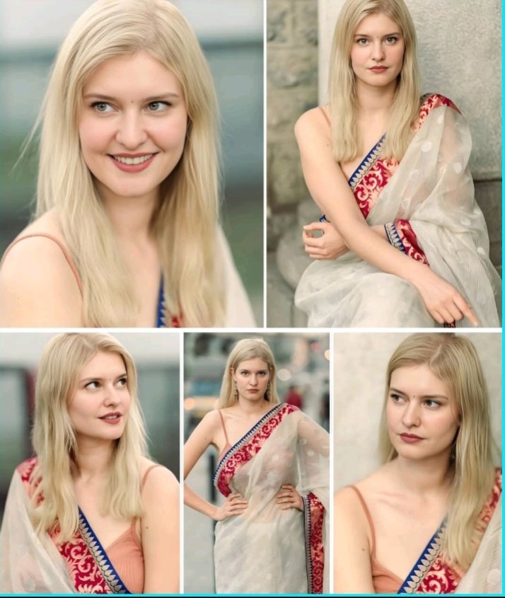 बेंगलुरु में भारतीय ड्रेस में एक जर्मनी महिला फोटो शूट करती हुई। 
वास्तव में ही विदेशी लोग भारतीय पहनावे के दीवाने हैं।❤️