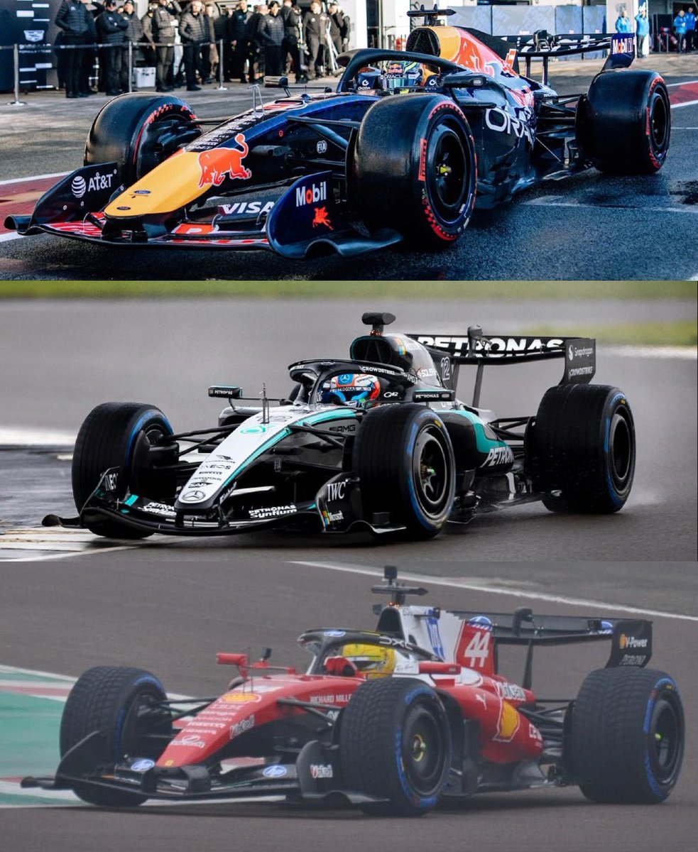 Red Bull RB22 
Mercedes W17 
Ferrari SF26 

The Red Bull has a massive hole in the floor and basically ZERO PODS