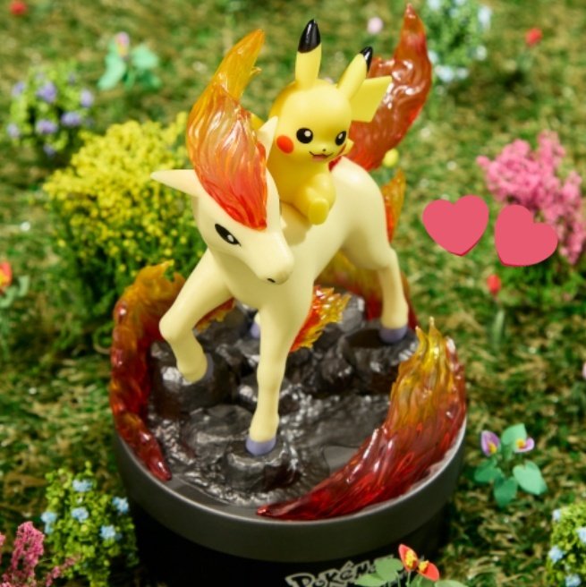 ❤️‍🔥🐎韓国ポケモン公式✨🐎❤️‍🔥／ ポニータに乗ったピカチュウ