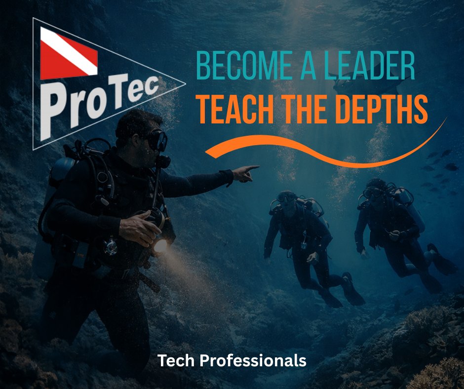 protecdive's tweet photo. Being an instructor means more than teaching — it’s about guiding others to find confidence, safety, and purpose underwater. Lead with knowledge. Inspire with heart.

#ScubaInstructor #InstructorDevelopment #DiveInstructor #ScubaTraining #ProTecInstructor #ProTecDive https://t.co/dRuwkDTJEC