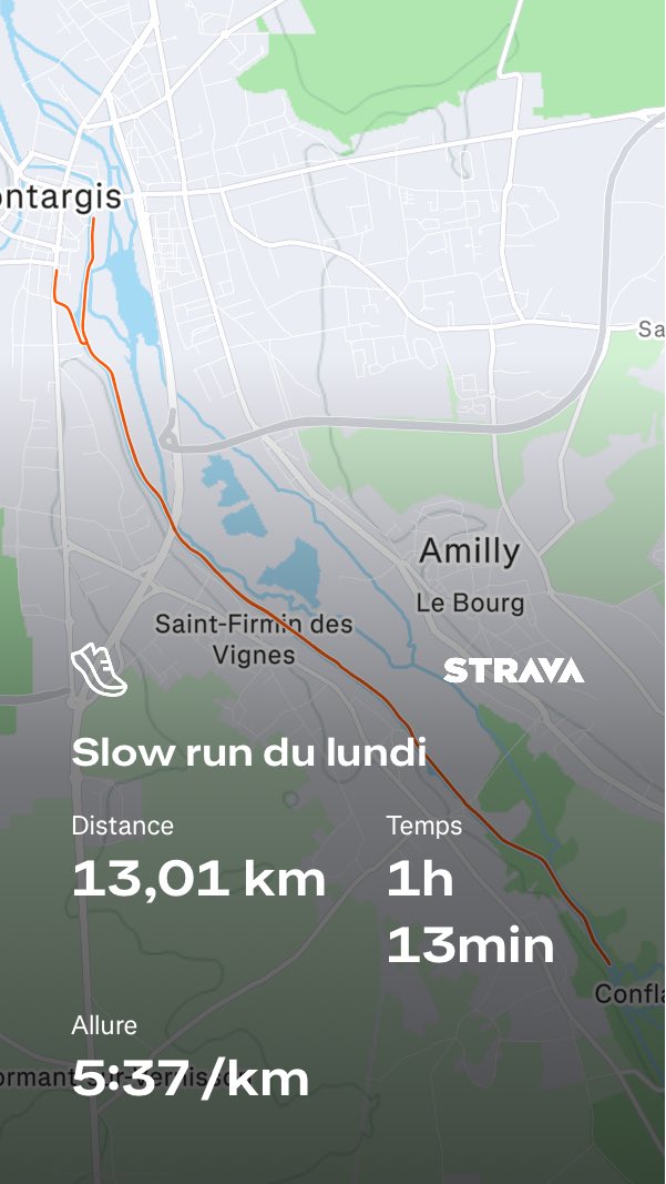EF du lundi pour ce préserver un peu, dernier plus rapide. 
#run #running