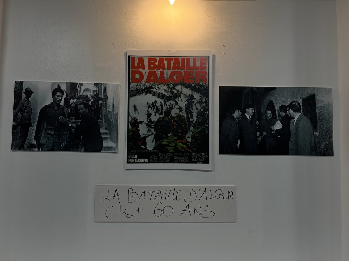🎬 Le Giornate del Cinema Algerino–Italiano sono iniziate questo sabato, con la proiezione del leggendario film 🎞️ La Battaglia di Algeri (1966–2026), per celebrare il suo 60º anniversario.

#iicalgeri #labatailledalger #cinema