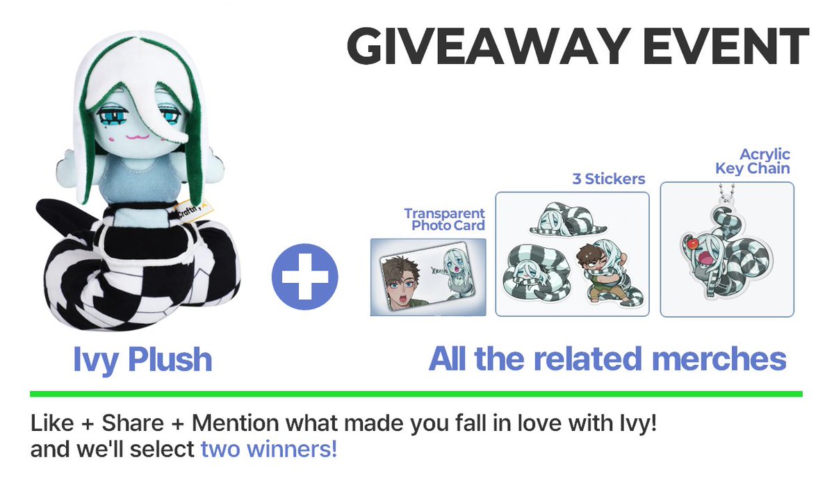 isb9898's tweet photo. Thank you for 1600%+ orders!!! 
We're celebrating with a giveaway! 

Like + Share and Mention 'What made you fall in love with Ivy'.
And we'll select two winners to receive a plush and all the related merchandise!

-The winner will be announced two days before the campaign ends. https://t.co/xuWyNL5Oee