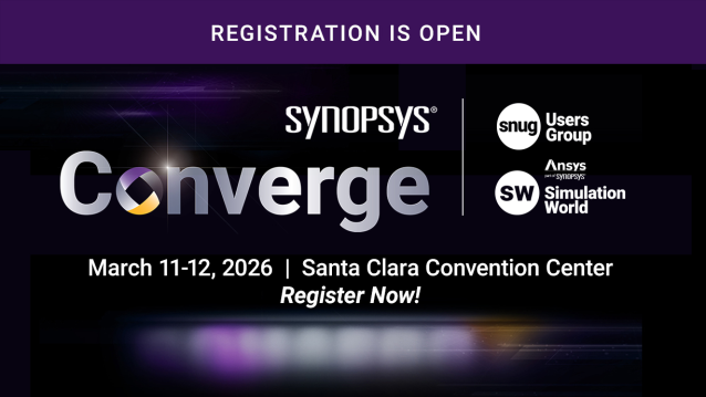 This year, Simulation World and the Synopsys User Group (SNUG) are coming together for one powerful event — Synopsys Converge 2026! Join us on March 11-12 at the Santa Clara Convention Center. Click the link to register and learn more. #SNPSCONVERGE bit.ly/4qCBrcv