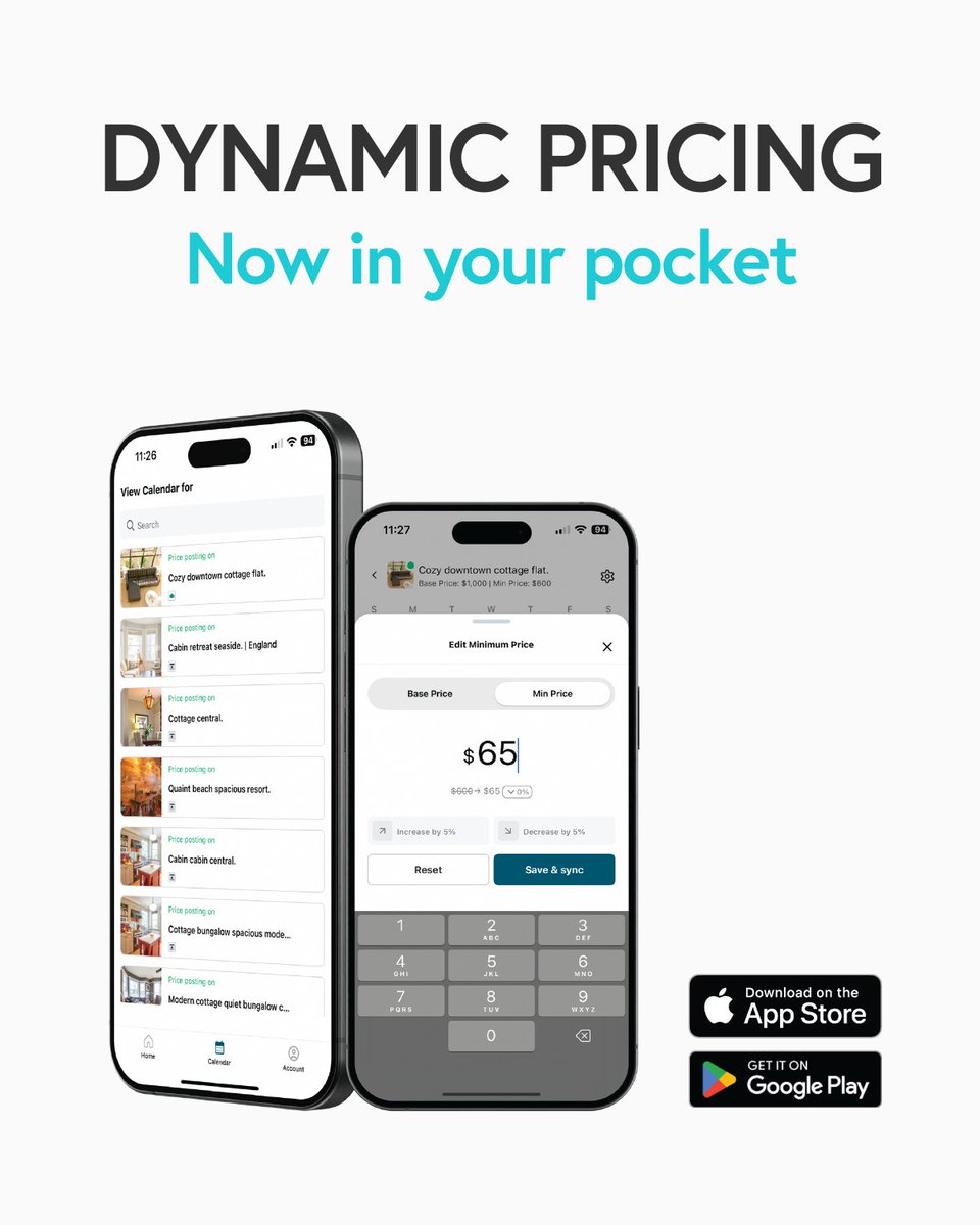BeyondPricing's tweet image. I hope you all did not forget about the Beyond mobile app. With the Beyond mobile app you can change your prices on the go from anywhere. It is our dynamic pricing all in your pocket.

Download the mobile app today in the App Store or Google Play Store.

#airbnbtips