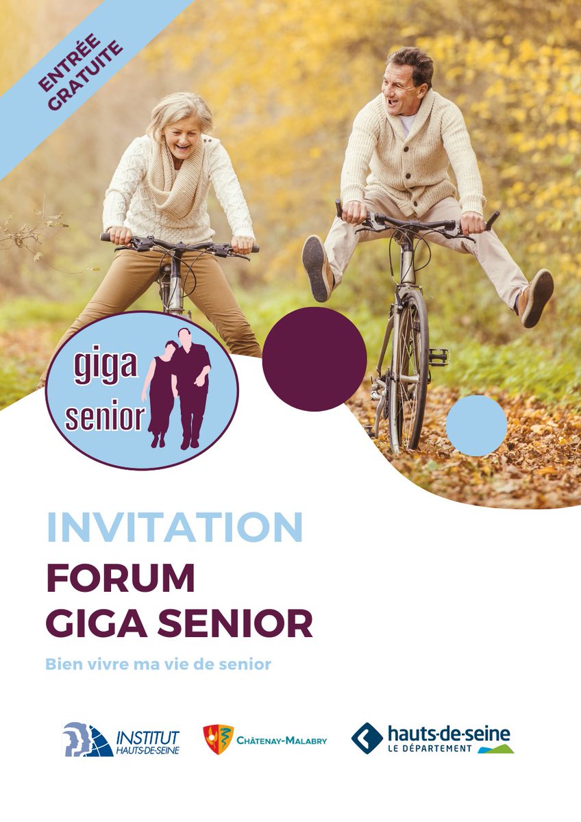 📢 Ce vendredi, la ville de #Chatenay-Malabry (<a href="/hautsdeseinefr/">Département des Hauts-de-Seine</a>) accueille le forum #GigaSenior ! 💓🩺

📅 Rendez-vous ce vendredi 30 janvier, de 13h30 à 18h, au gymnase Pierre Bérégovoy (160 Av. de la Division Leclerc, 92290 Châtenay-Malabry), pour une après-midi dédiée à la