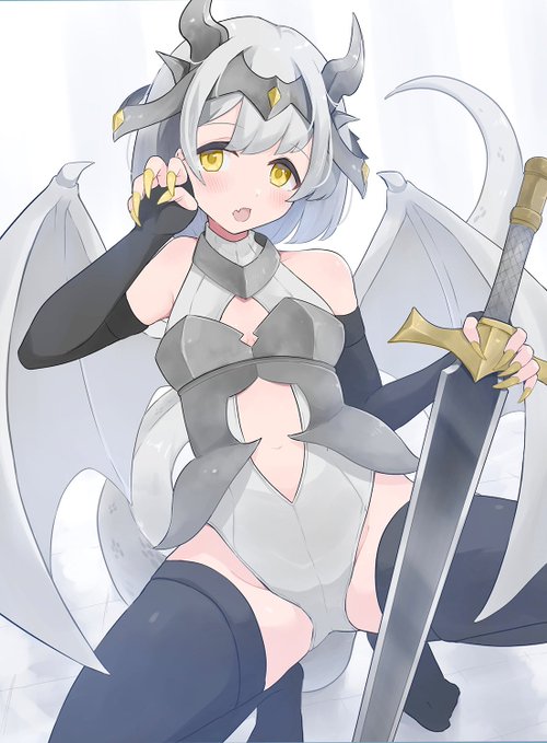 OCドラゴン娘 #竜娘 #オリジナル